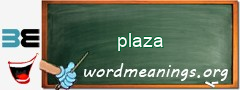 WordMeaning blackboard for plaza